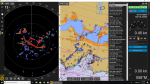 Plotter and Radar overlay image